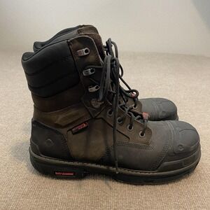 Wolverine Work Boots Mens Size 14M Brown Leather Waterproof DuraShocks W191012